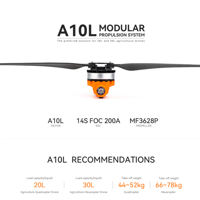 Kit de moteurs T-MOTOR A10L 12 - Drone Kit Hexacopter avis et prix